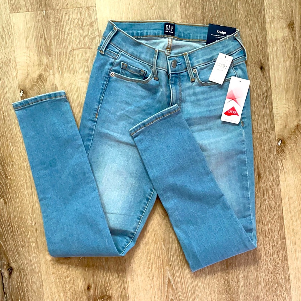 GAP Sculpt True Skinny Jeans Sz 24 PETITE NWT
